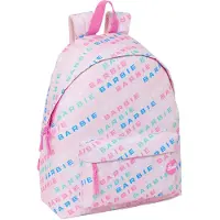 Safta Barbie Logomania 20.80l 32x43x14 Cm Backpack Rose Enfants