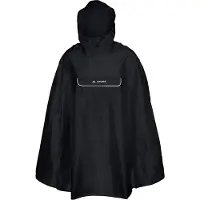 Vaude Bike Valdipino Waterproof Poncho Noir M Homme