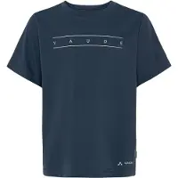 Vaude Print Short Sleeve T-shirt Bleu 110-116 cm Garçon