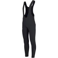 Rogelli Hommes, Pantalon de cyclisme, Core Cycliste Hommes - Cuissard Long avec Bretelles - Noir (3XL), Noir