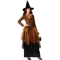 Atosa Witch Woman Costume Orange XS-S Enfants
