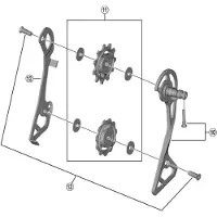 Shimano guide-chaîne pour RD-R8000 GS-Type guide-chaîne