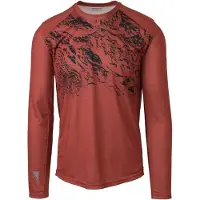 Agu Maillot de Vélo AGU Unisexe MTB Long Sleeve Venture Cinnabar-S