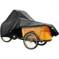 Ds Covers Double-track Cargo Built-in Bike Cover Marron