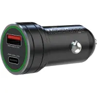 MediaRange MRMA120 Chargeur allume-cigare - USB-A/USB-C noir