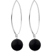 Nenalina Boucles d'oreilles noir / argent