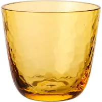 Broste Copenhagen Coffret 12 pièces en verre martelé ambré