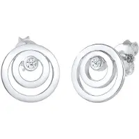 Elli DIAMONDS Boucles d'oreilles argent