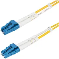 StarTech.com .com 8m (26.2ft) LC to LC (UPC) OS2 Single Mode Duplex Fiber Optic Cable, 9/125µm, Laser Optimized, 10G, Bend Insensitive, Low Insertion Loss