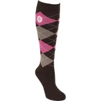 Kerbl Unisexe, Chaussettes de sport, Chaussettes d'équitation Brescia (34 - 36), Pink, Marron
