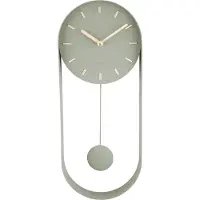 Karlsson Horloge murale pendule Charm vert - Ø 20 x 50cm