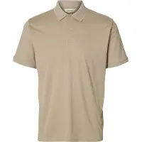 Selected T-Shirt 'SLHFave' beige
