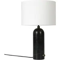 Gubi Gravity Lampe de Table Black marble | White Shade | Small