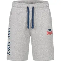 Lonsdale Pantalon de sport bleu foncé / gris chiné / rouge