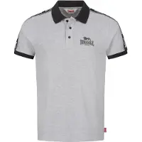 Lonsdale T-Shirt 'Setter' gris chiné / noir / blanc