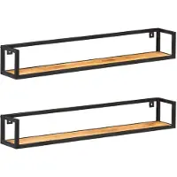 vidaXL Étagères murales 2 pcs 120 cm Bois d'acacia massif