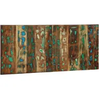 vidaXL Tête de lit multicolore 120 cm bois massif vieux bois