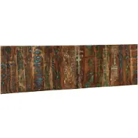 vidaXL Tête de lit multicolore 180 cm bois massif vieux bois