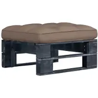 vidaXL Pouf palette de jardin marron miel bois de pin imprégné