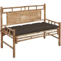 vidaXL Banc de jardin avec support 120 cm bambou