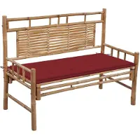 vidaXL Banc de jardin avec support 120 cm bambou
