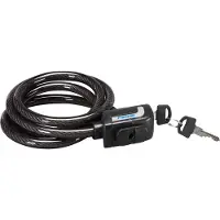 Fischer Fahrrad FISCHER Antivol à câble pour vélo Longueur : 1.200 mm noir avec 2 clés