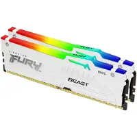 Kingston Technology FURY Beast 32GB 6000MT/s DDR5 CL30 DIMM (Kits de 2) White RGB EXPO