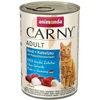 Animonda Carny Adult Bœuf et Morue avec racine de persil 6 x 400 g
