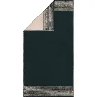Cawö Serviette de Toilette Cawö Two-Tone Black (Lot de 3)