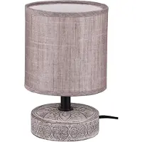 TRIO Lampe de table grise Marie brun