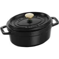 Staub Cocotte en fonte, ovale noir 15 cm