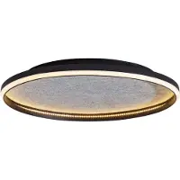QAZQA Plafonnier design noir avec feutre avec LED à intensité variable en 3 étapes - Xavi Felt