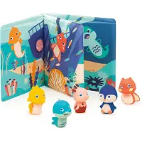 Ludi Bath Book And Finger Figures (lu40018) Bath Toys Multicolore Enfants