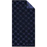 JOOP! Serviette bleu fumé / bleu foncé