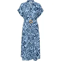 ONLY Robe-chemise 'ONLJakiri' marine / bleu clair