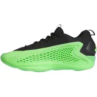 Adidas Chaussures de basketball basses 'Slime' Homme Anthony Edwards 1 Lucid Lime/Aurora Ink/Core Black