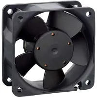 EBM PAPST EBM 612 N/2 GML-096 Ventilateur axial 12 V/DC 23 m³/h (L x l x H) 60 x 60 x 25 m (60 mm, 1x), Ventilateur PC, Noir