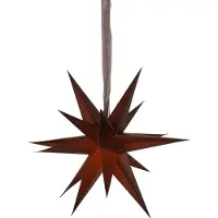 Star Trading 3D étoile 'December' en papier, 18 pointes, brun, Ø 45cm