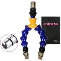 Eroticon Rallonge pour machine sexuelle - - 52 cm - Double port réglable - Connecteur 3XLR - Double pénétration