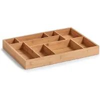 Zeller Organisateur de tiroirs, Range-couverts, Marron