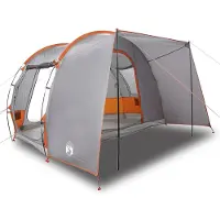 vidaXL Tente pour voiture 2 personnes Gris et orange Imperméable