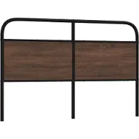 vidaXL Tête de lit de rechange aspect chêne brun 160 cm acier et bois composite