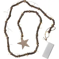 Star Trading Beady, guirlande décorative lumineuse, marron, ambiance, IP20, 30 ampoules, LED