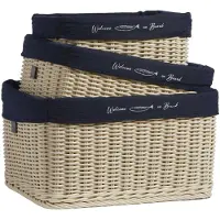 Marine Business Hawaii Rectangular Hanging Basket 3 Units Bleu