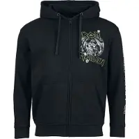 Iron Maiden Sweat-shirt zippé à capuche de - Aces High - S - XXL - pour Homme - noir - Taille L