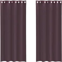 vidaXL Voile Rideaux avec oeillets 2 pcs. Violet 140x225 cm