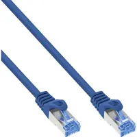 InLine Patchkabel, Cat.6A, S/FTP, TPE (LSZH), CCA, bleu, 5m