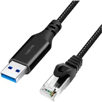 Logilink CU0400 USB 3.0 Ethernet-Kabel, A/M > RJ45/M, 1Gbit/s, 1m