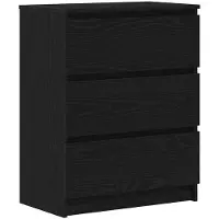 vidaXL Sideboard noir imitation chêne 60x35x76 cm Bois composite