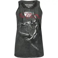 Iron Maiden Top de - Fear Of The Dark - S - 4XL - pour Femme - anthracite - Taille S